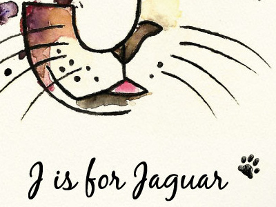 J is for Jaguar cool drawing hand drawn illustration j is for jaguar jaguar letter outline traditional watercolor