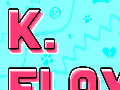 Kflay2 album artist blue bright fun hip hop k.flay pink rap redesign