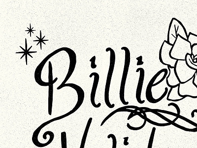 Billie Holiday billie holiday black and white blues bw gardenia hand lettering handlettering jazz kejb traditional