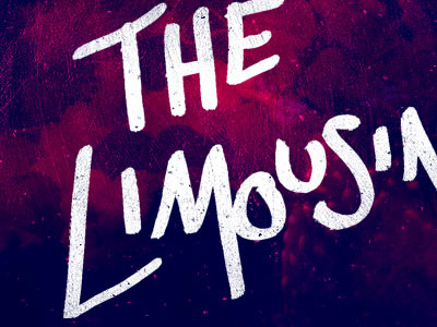 The Limousines collab electronic hand lettering handwriting indie jellyfish lettering limousines texture the limousines