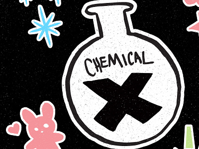 Chemical X cartoons chemical x everything nice hand drawn powerpuff girls spice sugar