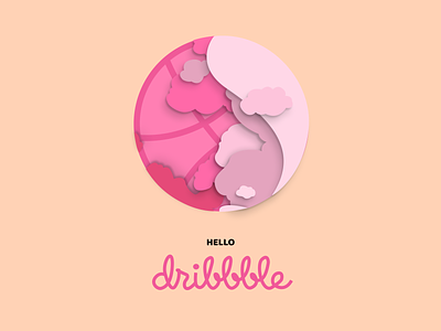 Hello dribbble! design illustration ui ux vector web