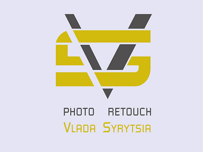 Photo retouch design logo minimal