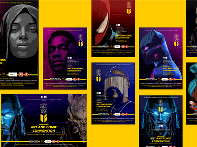 Unibadan Comic Con branding design illustration