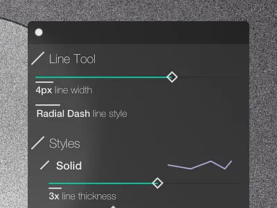 Bacterium Control Panel controls panel ui