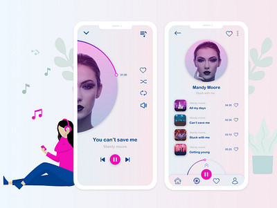Solo Music - UI/UX Design mobile design music music app music player ui uidesign uiux uxdesign