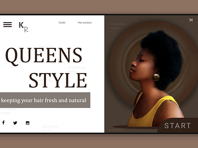 Hair styling homepage