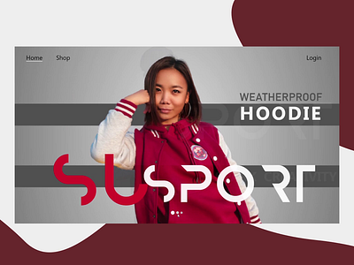 College Sport Brand Store ( Desktop UI) animation branding design minimal sport app sports branding typography ui ux website