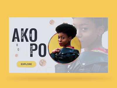 Akopo Fashion UX animation branding design fashion brand illustration minimal typography ui ux web website