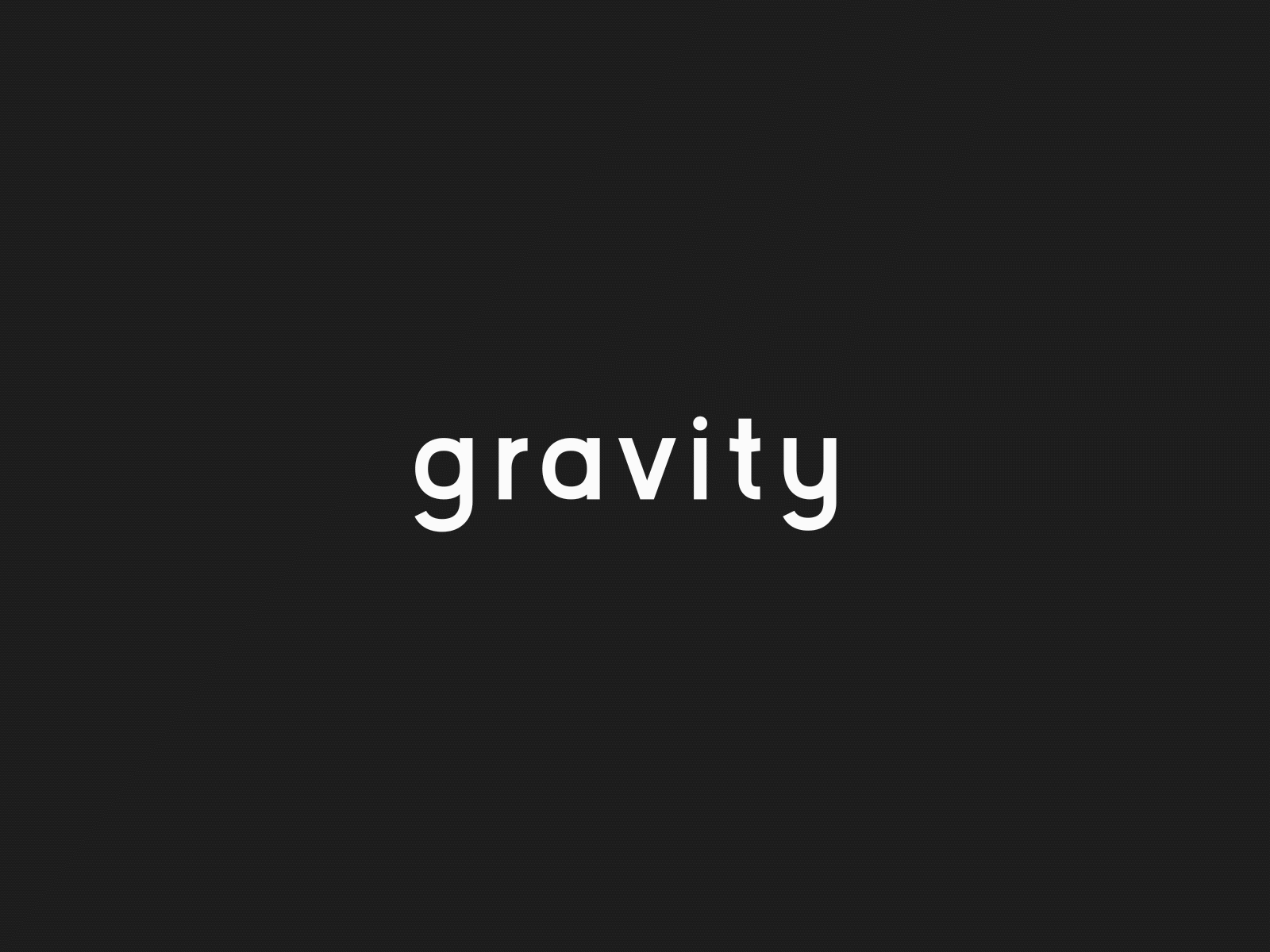 gravity animation animated animated gif animation icon illustration logo animation minimal typography art typogrphy