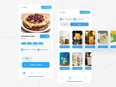 Cake and Drink store Mobile Ui kit | Cadrink cadrink cake cake and drink app cake kitt cake shop design drink drink app drink store free mobile ui kit free ui kit kit mobile kit mobile ui kit shop app shop kit store kit ui ui kit uidesign