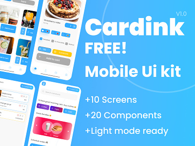 Cake and Drink Store | Cadrink Mobile Ui kit