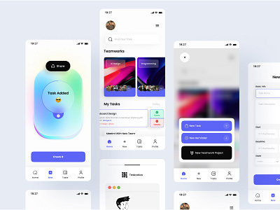 Task Manager App | Ui Kit by Reza nezhadmusavi on Dribbble