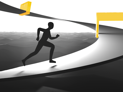 New SplitCell Game... black game ios iphone noir runner running silhouette water white yellow