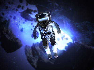 Save The Last Humans 3d asteroids astronaut earth planet space stars