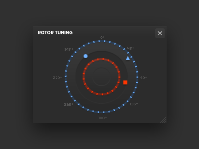 Rotor Tuning chart charts flat minimalist radial radial chart rotor subtle widget widgets