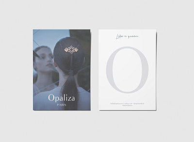 OPALIZA branding carte design logo mockup typography