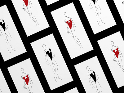 Saint Laurent Lingerie branding design fashion illustration mockup saint laurent ysl