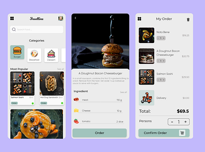 Food App Design app cafe cook cooling design dessert food food and drink food app minimal mobile mobile app order shop shopping ui ui app design ui mobile uiux ux