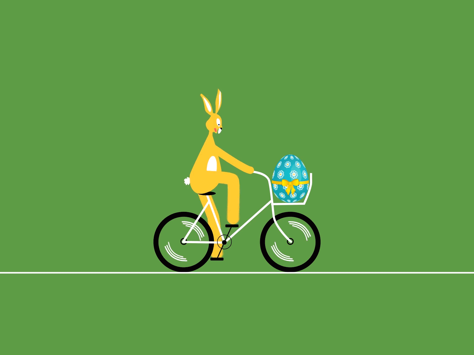 Easter Bunny animation animation 2d animation gif bunny easter easter egg easter eggs illustration motion design motiongraphics vector