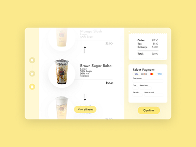 ui challenge 002 boba boba tea daily ui dailyui dailyui 002 dailyuichallenge food delivery milk tea order food ordering web design website