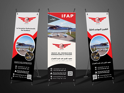 banner design for aviation school banner design