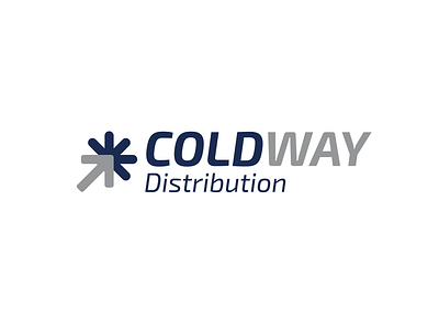 Cold way Distribution logistic logo design logodesign