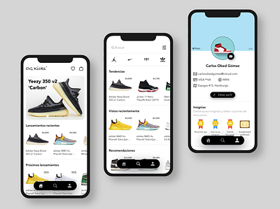 Sneakers App (OG Kicks) app ecommerce ios ios app design mobile app mobile design ui ux