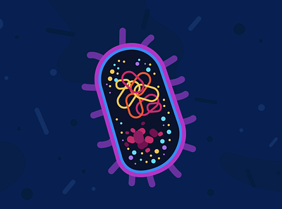 Bacteria aftereffects animación animation bacteria design flat illustration illustrator moview virus