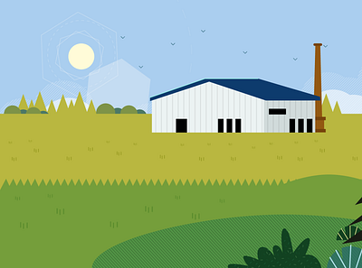 Nobel Warehouse adobe aftereffects animación animation design flat illustration illustrator landscape mexico