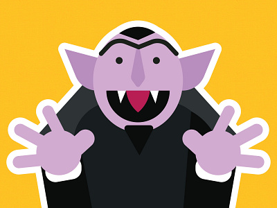 Count von Count animación animation design illustration illustrator mexico minimal moview