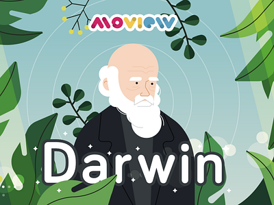 Darwin aftereffects animación animation design evolution illustration illustrator moview