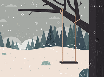 Knot aftereffects animación animation design forest fun illustration illustrator knot snow tree winter