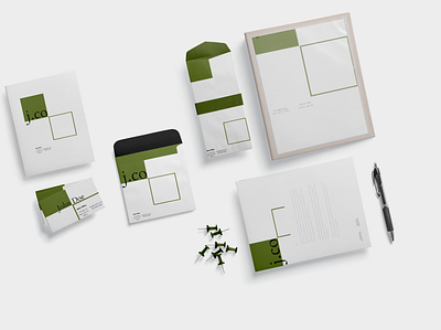 jcollins stationary 2 branding concept design icon logo minimal stationary stationary design stationary mockup