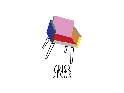 Crisp Decor logo graphic illustration logo