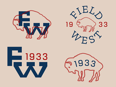 Field West Logos branding concept design icon illustration logo