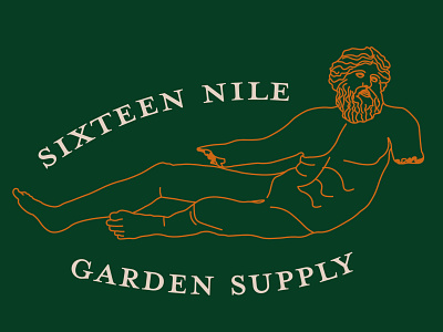 Sixteen Nile Garden Supply Logo branding concept design icon illustration logo