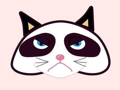 Grumpy Cat Illustration illustration sketch
