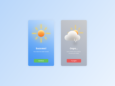 Daily UI 011 - Flash Message 011 dailyui design flash message mobile ui weather webdesign