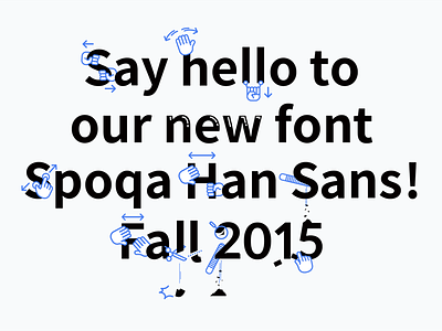 Spoqa Han Sans font typography