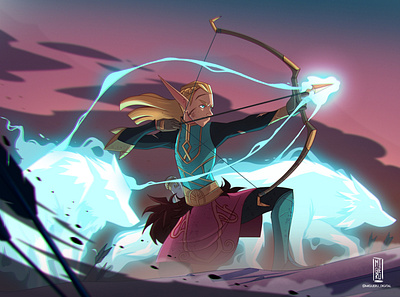 Elf warrior- Character design challenge art characterdesign concept art illustration migueru