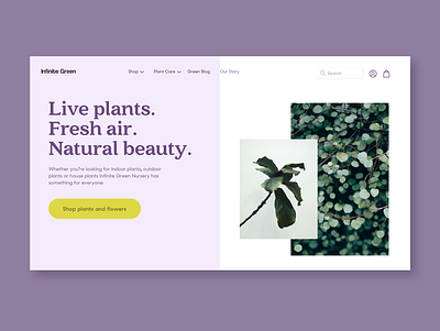 Brand Expression 02 brandexpression design nursery plant styleguide styletile ui ux webdesign