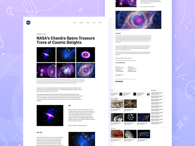 Nasa Article article articles branding concept cosmic design mars minimal moon nasa news news articles redesign concept space space news spacex ui ux webdesign website design