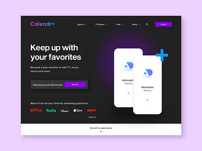 Calendar Desktop App branding calendar calendar app calendar ui design desktop app ecommerce ecommerce design ecommerce shop minimal minimal design netflix productdesign redesign concept ui ux web design webdesign website design website redesign