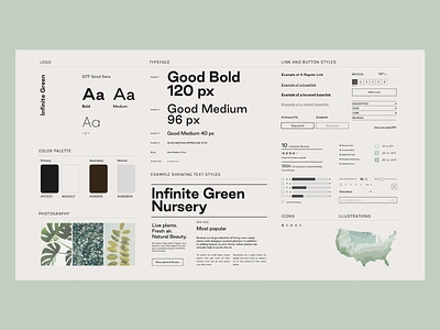 Branding brandidentity branding branding concept branding design design ecommerce ecommerce design ecommerce shop minimal online nursery plants style styleguide styletile ui ux webdesign website design