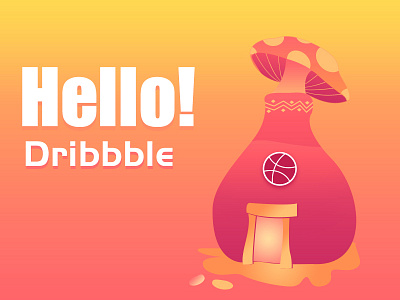 hello dribble animation art branding design hellodribbble illustration illustrator ux web website