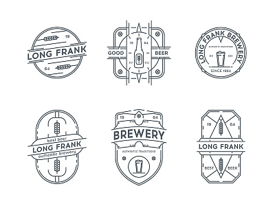 Brewery badges.