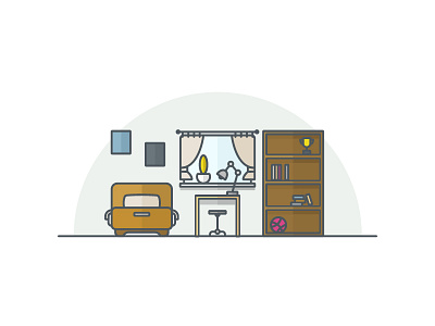 Nursery. Line art. ball dribbble house interior design line art nursery window