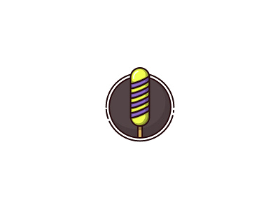 Ice cream...03 candy fruit ice cream icon line art