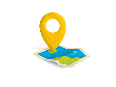 Map flat illustration map navigation pointer texture